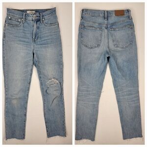 Madewell Sz 26 Jeans The Perfect Vintage Crop High Rise Distressed